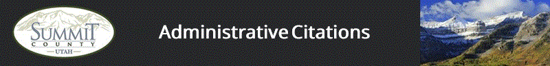 Summit County Administrative Citations